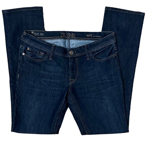DL1961 - SIZE 31 4Way 360 Stretch Comfo Kate Slim Straight Premium Denim Jeans - Picture 1 of 9